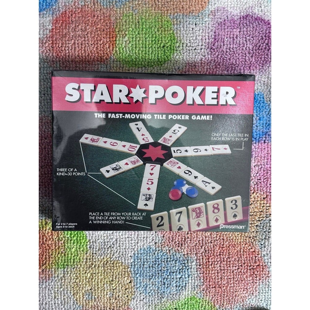 Star Poker Vintage Board game